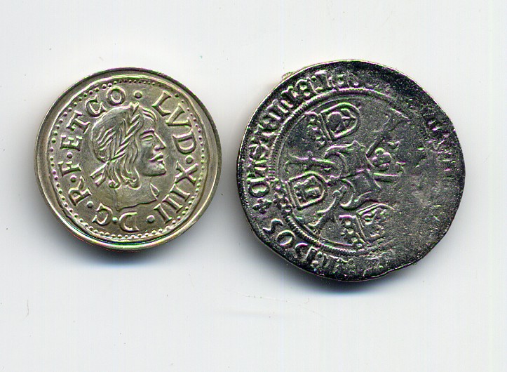 Zdjęcie 1 Niezidentyfikowana moneta: ME PUEDEN AYUDAR A LA IDENTIFICACION DE ESTAS 2 REPLICAS